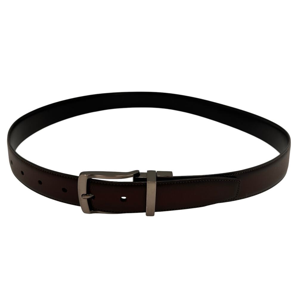 Perry Ellis Brown Leather Men's Belt Size 34 / 85
